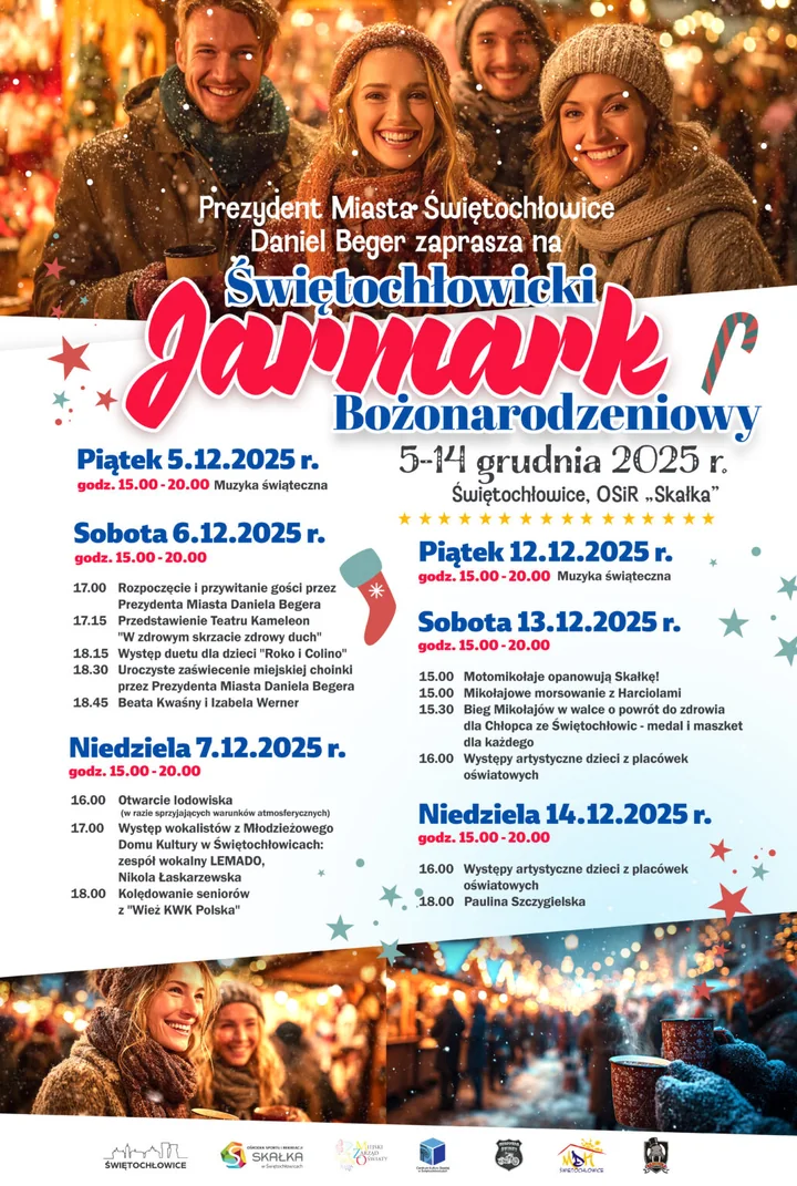 Obraz do artykułu: Świętochłowicki Jarmark Bożonarodzeniowy 2025. Dziesięć dni świątecznych atrakcji na „Skałce”
