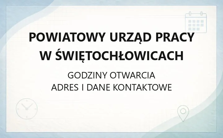Powiatowy Urząd Pracy w Świętochłowicach - kontakt, rejestracja, wsparcie dla pracodawców