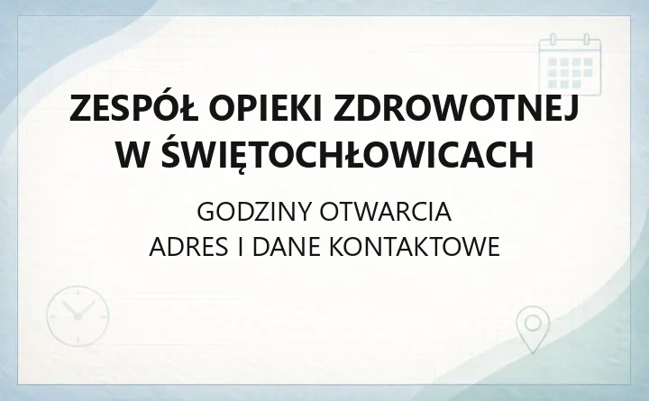 Zespół Opieki Zdrowotnej w Świętochłowicach - kontakt, oddziały, rejestracja