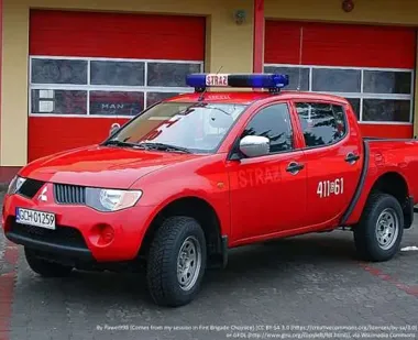 Uczestnicy OPS wyszli z czujkami - strażacy z Komendy Miejskiej rozdali urządzenia