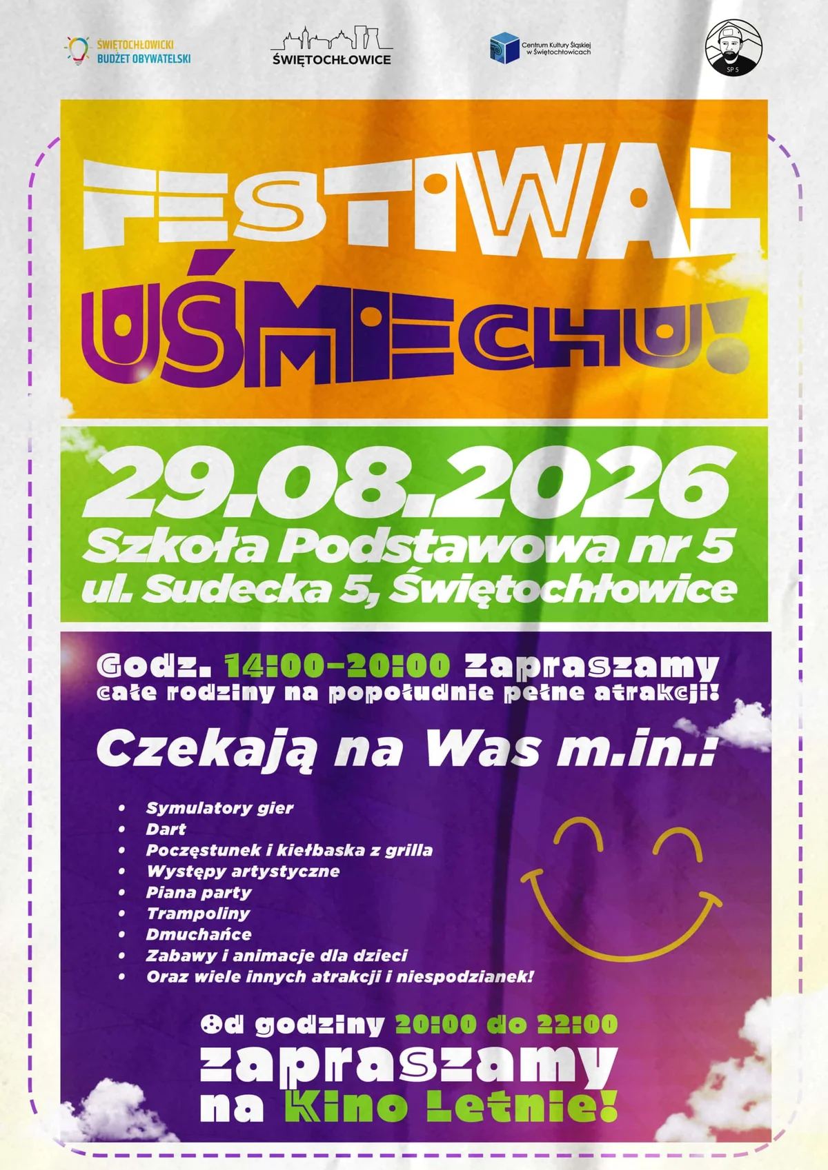 Grafika promocyjna wydarzenia Festiwal Uśmiechu