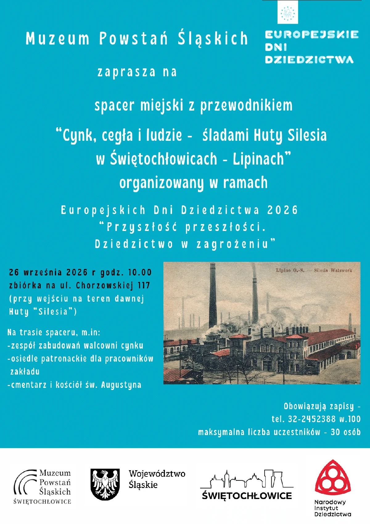 Grafika promocyjna wydarzenia Spacer miejski w ramach EDD 2026