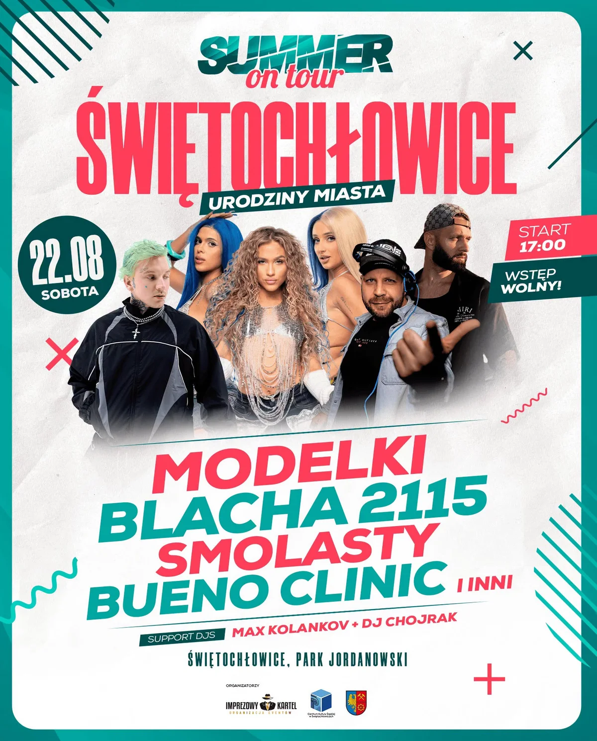 Grafika promocyjna wydarzenia SUMMER ON TOUR – Świętochłowice