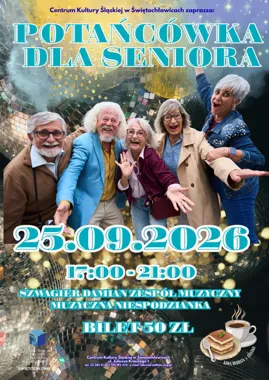 Grafika promocyjna wydarzenia Potańcówka dla Seniora
