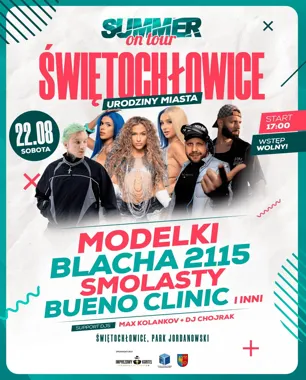 Grafika promocyjna wydarzenia SUMMER ON TOUR – Świętochłowice