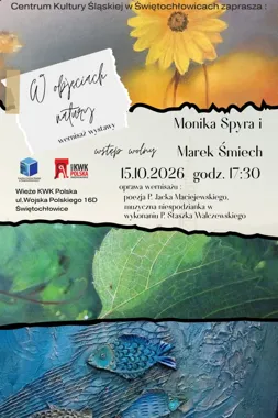 Grafika promocyjna wydarzenia W objęciach natury – wernisaż wystawy