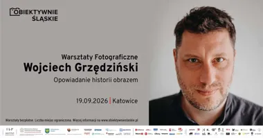 Grafika promocyjna wydarzenia Warsztaty fotograficzne „Opowiadanie historii obrazem”
