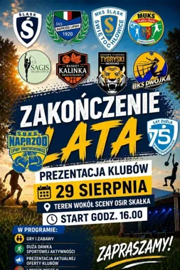 Grafika promocyjna wydarzenia Zakończenie Lata – AKTYWNIE