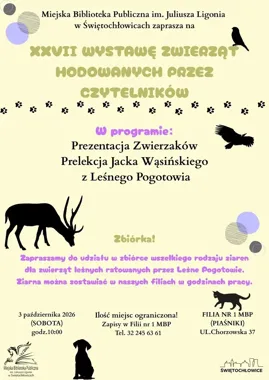 W Świętochłowicach zwierzaki wychodzą na pierwszy plan - biblioteka zaprasza