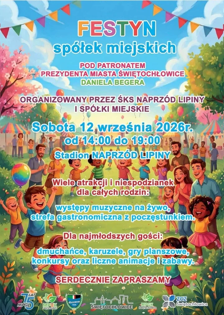Miejskie spółki wychodzą do mieszkańców - rodzinny festyn na stadionie