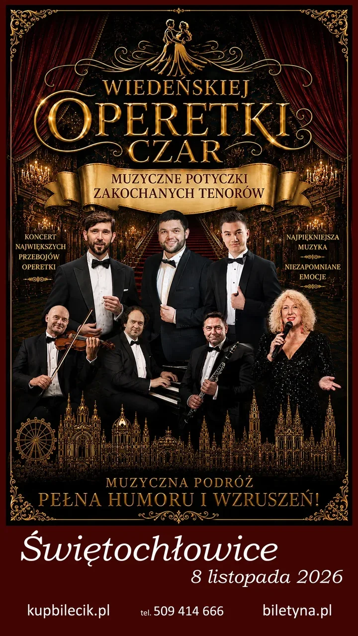Trzech tenorów i operetkowe przeboje - muzyczny wieczór w Świętochłowicach