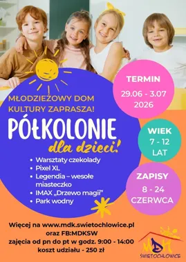 MDK szykuje wakacje w ruchu - półkolonie dla dzieci wracają do Świętochłowic