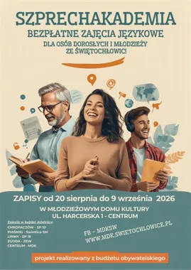 Szprechakademia wraca do Świętochłowic z bezpłatnymi kursami językowymi
