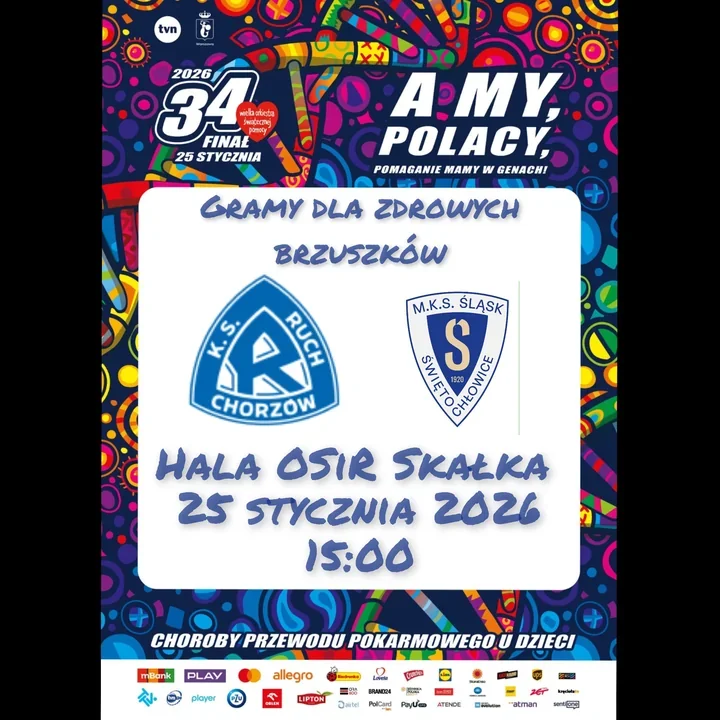 Na Skałce futbol dla WOŚP - Śląsk DEMARKO zmierzy się z Ruchem