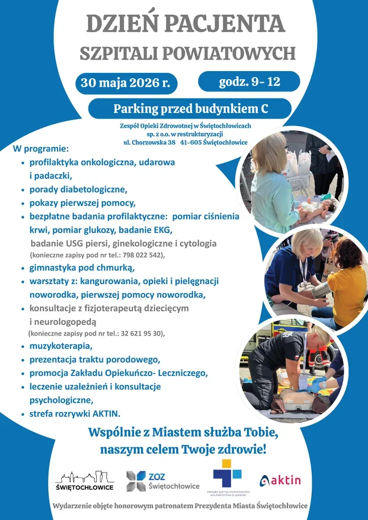Bezpłatne badania i konsultacje przy szpitalu w Świętochłowicach