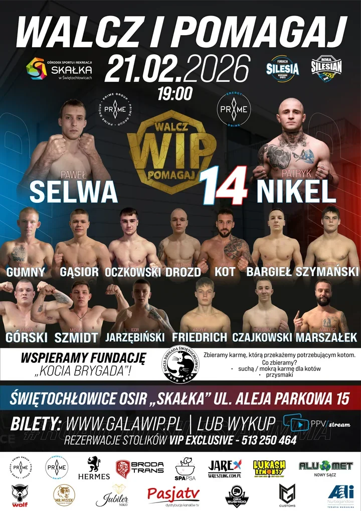 WIP 14 – gala MMA po raz pierwszy w Świętochłowicach