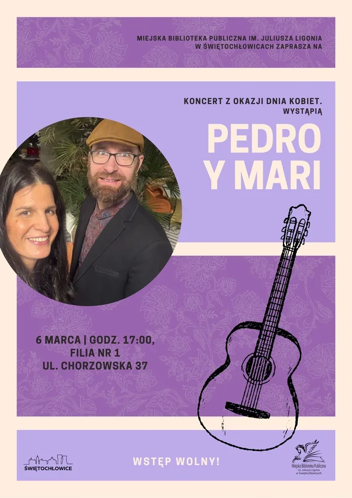 Koncert Pedro y Mari w Filii nr 1 – muzyczna propozycja na Dzień Kobiet