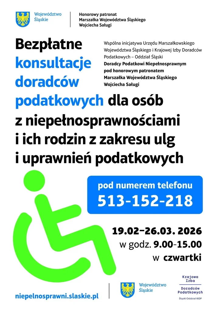 Rusza XVII edycja bezpłatnych porad podatkowych dla osób z niepełnosprawnością