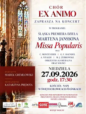 Śląska premiera w Świętochłowicach. Chór Ex Animo pokaże „Missa Popularis”