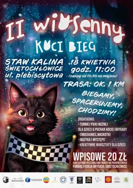 Na Stawie Kalina pobiegną dla kociaków i zamienią sport w pomoc