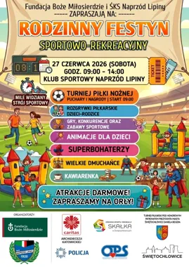 Sport i zabawa wracają do Lipin. Festyn połączy rodziny na boisku
