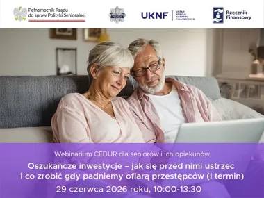 Oszukańcze inwestycje pod lupą KNF. Nadchodzi webinarium CEDUR