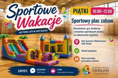 Wakacyjne piątki na Skałce - dzieciaki wskakują na Sportowy plac zabaw