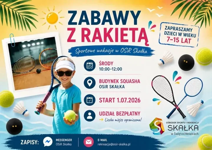 Zabawy z rakietą - wakacyjny ruch, który może złapać od pierwszego odbicia