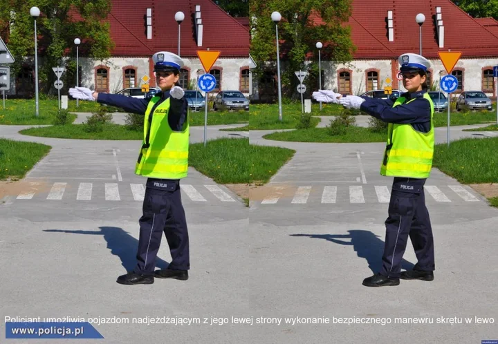 Policjant na skrzyżowaniu zmienia zasady. Te gesty muszą znać kierowcy