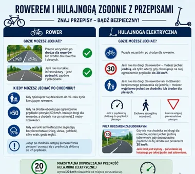 Rowerzysta na chodniku nie zawsze łamie przepisy. Decydują warunki