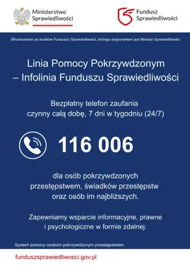 Całodobowa pomoc dla pokrzywdzonych - działa także w Świętochłowicach