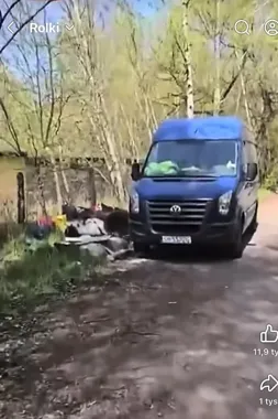 Nagranie z sieci ujawniło wyrzucanie gruzu pod Świętochłowicami