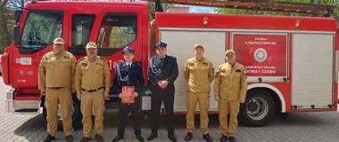 W Świętochłowicach przekazali wóz, który ma wzmocnić OSP